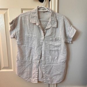 Striped Button Down Shirt